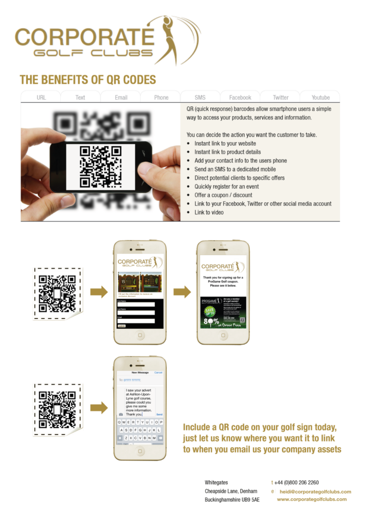 Farleigh Golf Course QR code info